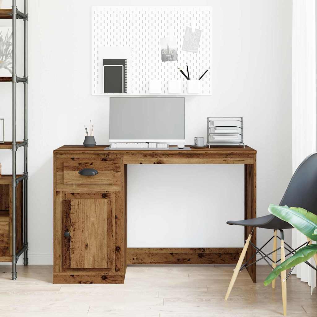 Schreibtisch mit Tür Altholz 50 x 115 x 75 cm Holzwerkstoff