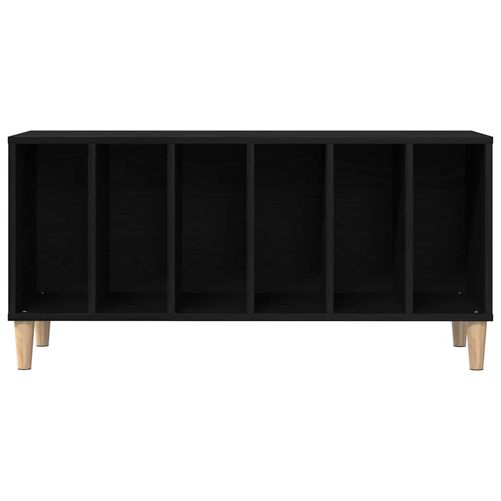 Schallplattenschrank mit Regal Schwarze Eiche 100 x 38 x 48 cm