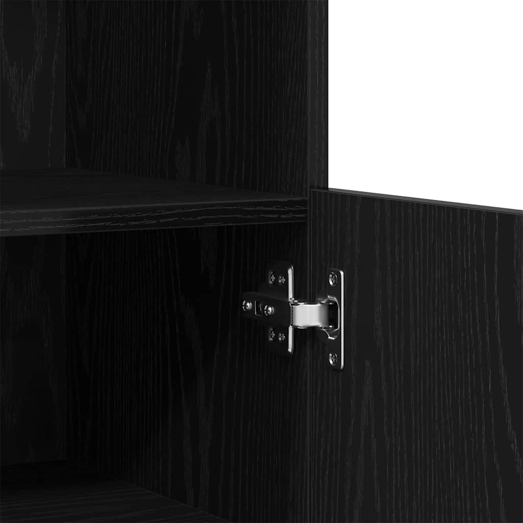 Sideboard Schwarz 60 x 37 x 100 cm Holzwerkstoff