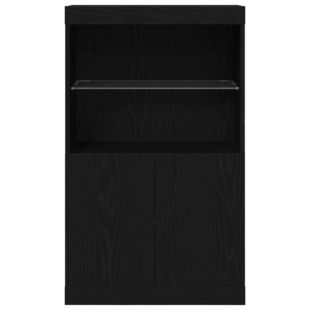 Sideboard Schwarz 60 x 37 x 100 cm Holzwerkstoff