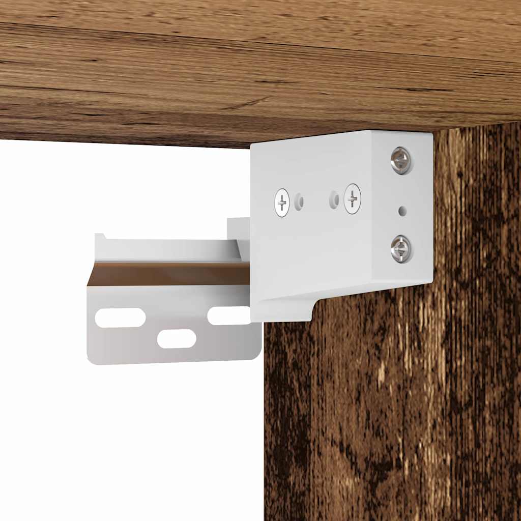 Schweberegal 2 pcs Braun 40 x 28.5 x 40 cm Holzwerkstoff