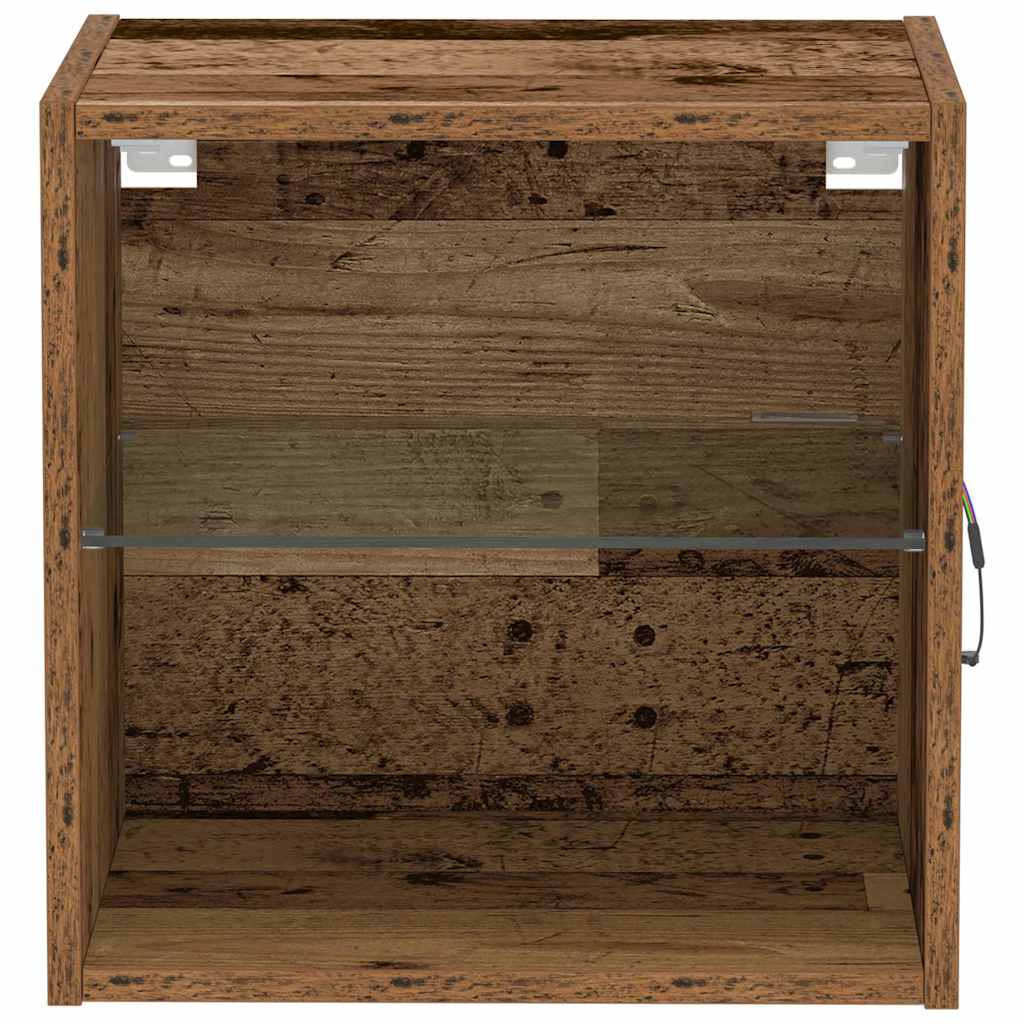 Schweberegal 2 pcs Braun 40 x 28.5 x 40 cm Holzwerkstoff