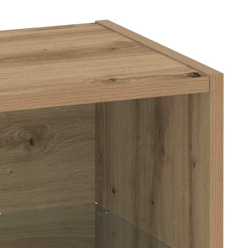 Schweberegal mit Regal Braun 40 x 28.5 x 40 cm Holzwerkstoff