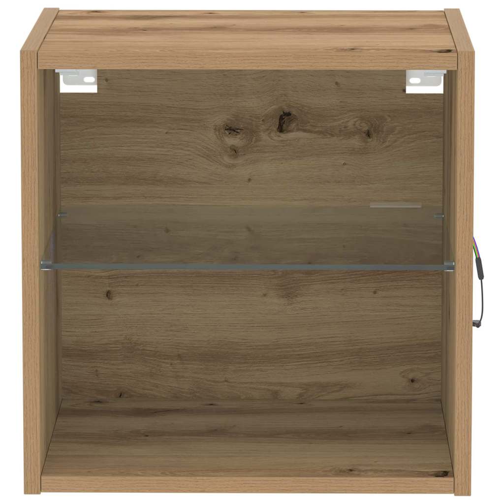 Schweberegal mit Regal Braun 40 x 28.5 x 40 cm Holzwerkstoff