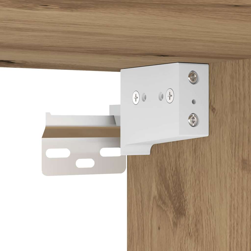 Schweberegal 2 pcs Braun 40 x 28.5 x 40 cm Holzwerkstoff