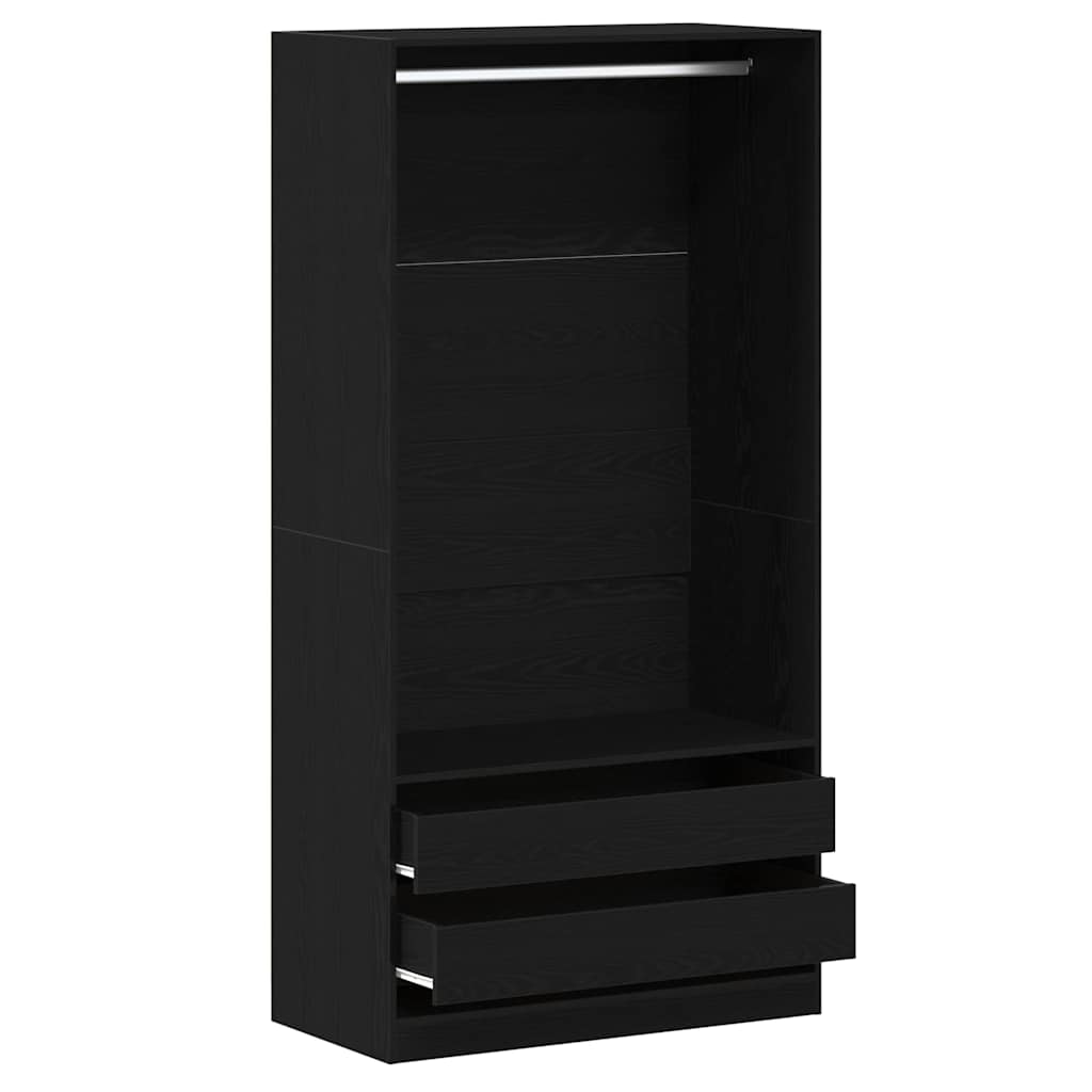 Kleiderschrank Schwarze Eiche 100 x 50 x 200 cm Holzwerkstoff