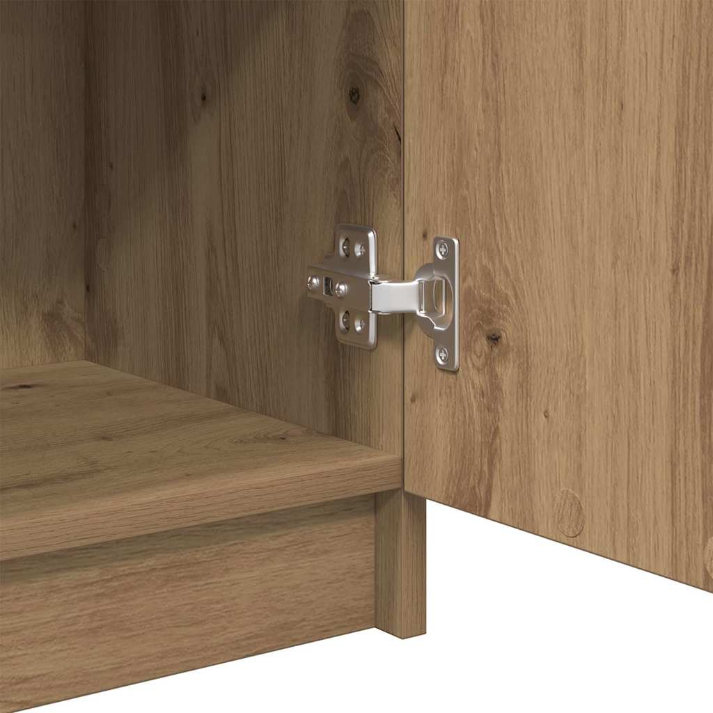 Badezimmer Schrank mit Regal Eiche handwerklich 32 x 34 x 90 cm