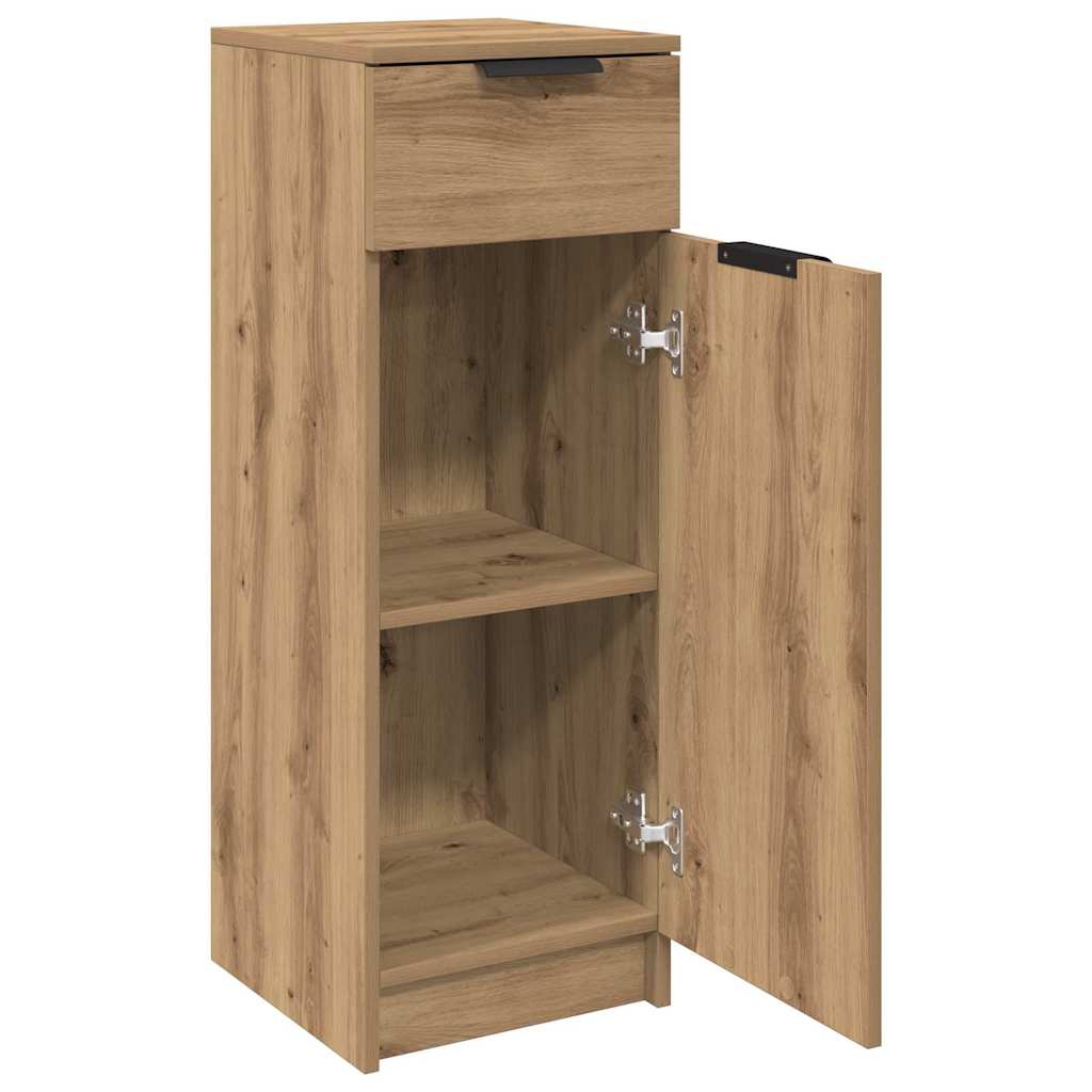Badezimmer Schrank mit Regal Eiche handwerklich 32 x 34 x 90 cm