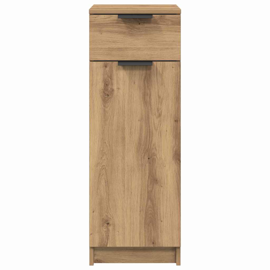 Badezimmer Schrank mit Regal Eiche handwerklich 32 x 34 x 90 cm
