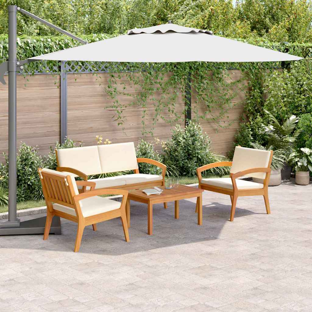Bistrogarnitur 4 pcs Braun 75 x 45 x 38cm Massivholz Akazie