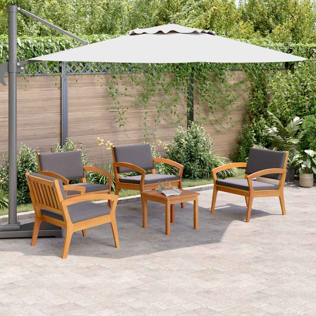 Bistrogarnitur 5 pcs Braun 45 x 45 x 38cm Massivholz Akazie