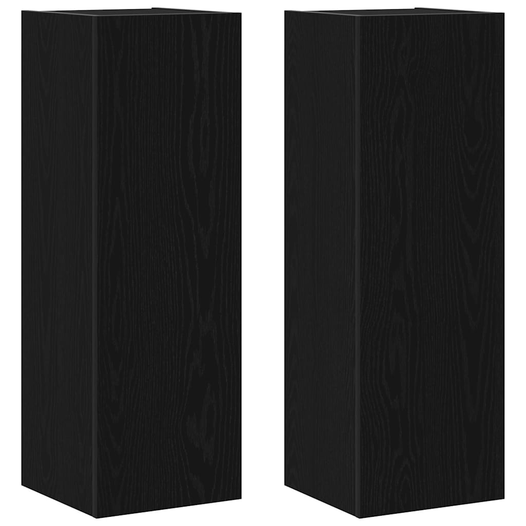 TV-Schrank-Set 8 pcs Schwarze Eiche 100 x 30 x 30 cm