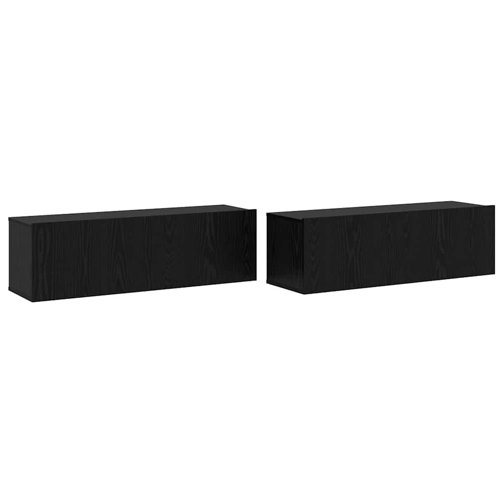 TV-Schrank-Set 6 pcs Schwarze Eiche 100 x 30 x 30 cm