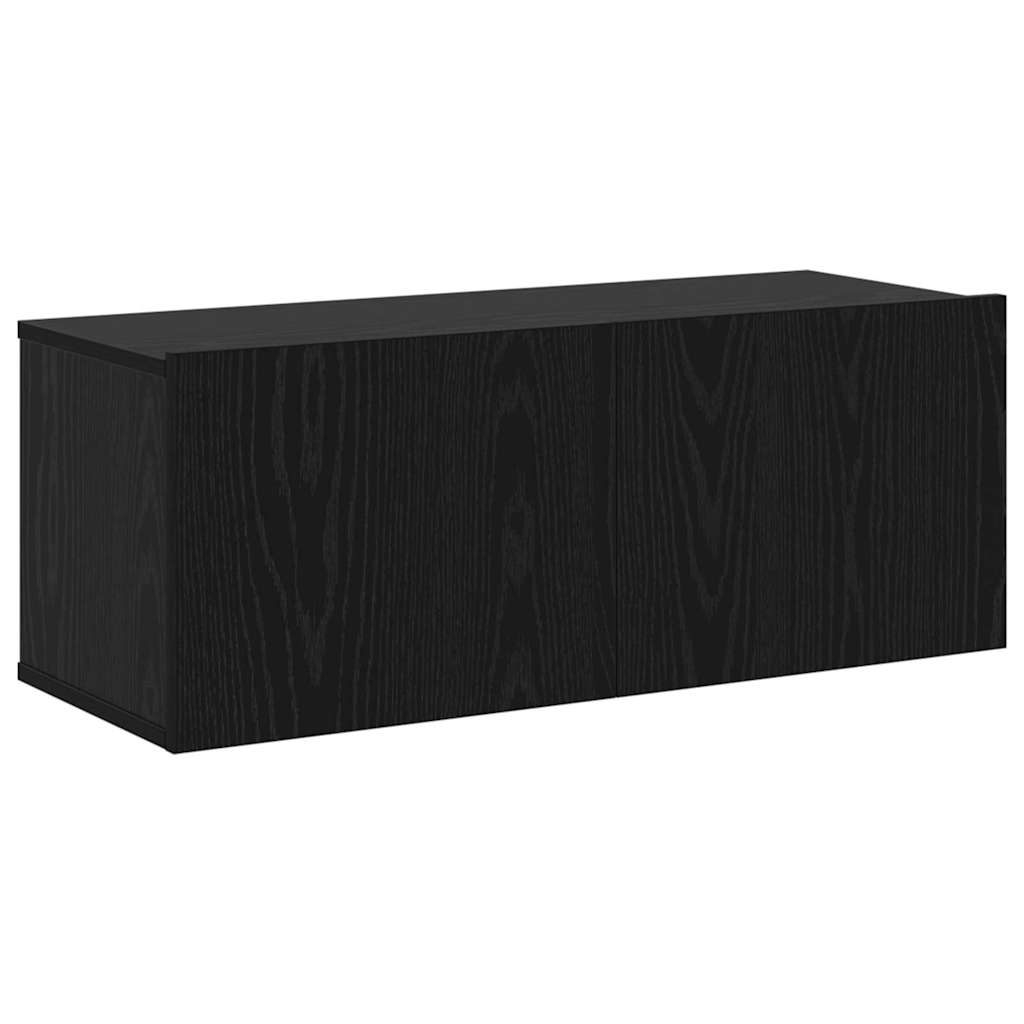 TV-Schrank-Set 7 pcs Schwarze Eiche 30,5 x 30 x 110 cm