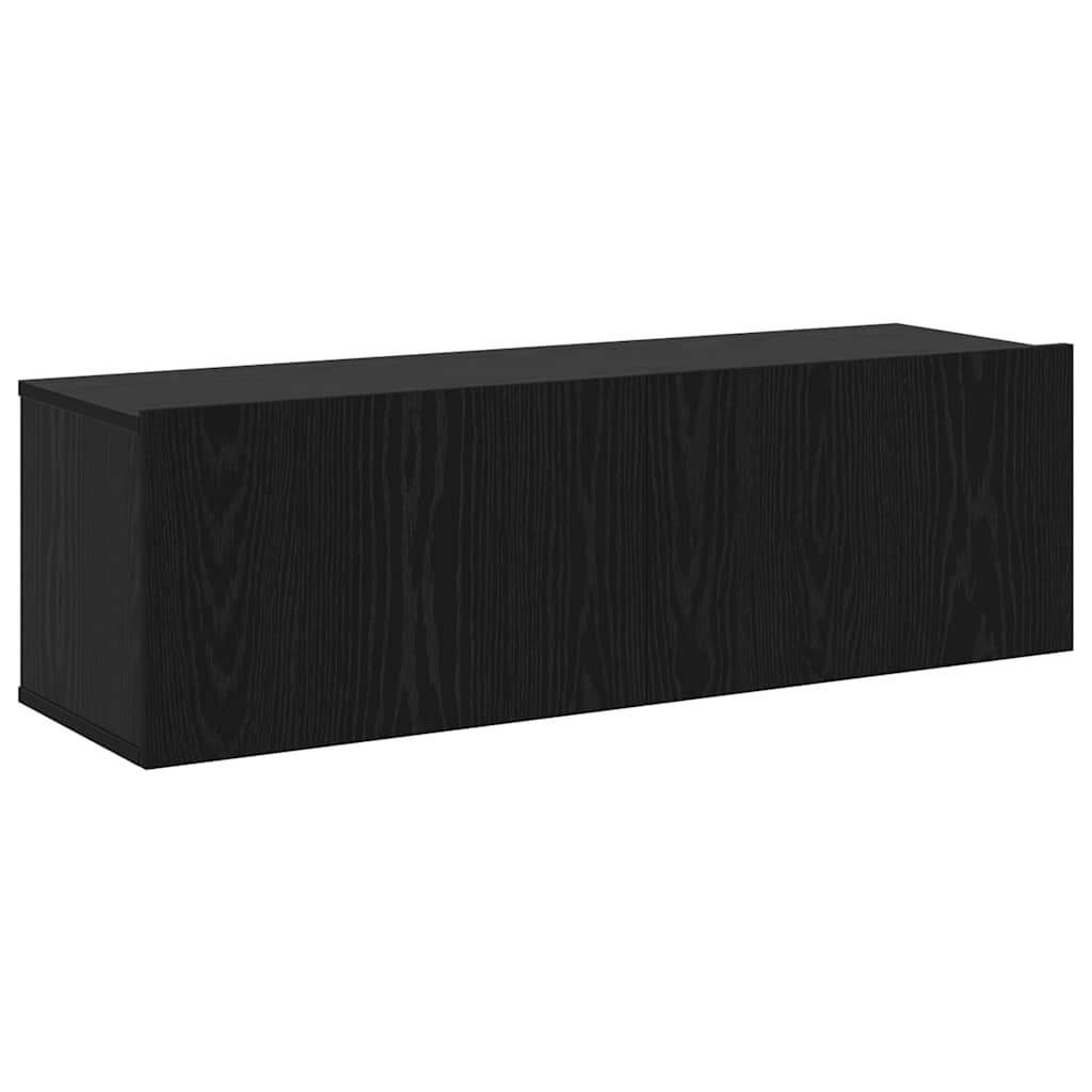 TV-Schrank-Set 7 pcs Schwarze Eiche 30,5 x 30 x 110 cm