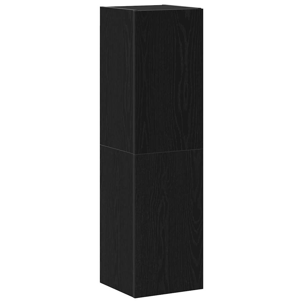 TV-Schrank-Set 7 pcs Schwarze Eiche 30,5 x 30 x 110 cm