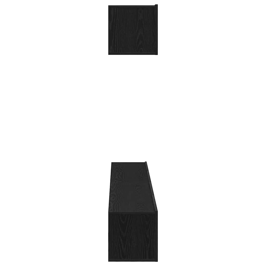 TV-Schrank-Set 4 pcs Schwarze Eiche 100 x 30 x 30 cm
