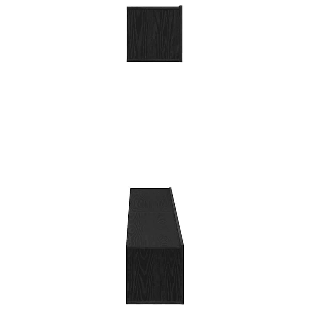 TV-Schrank-Set 4 pcs Schwarze Eiche 100 x 30 x 30 cm