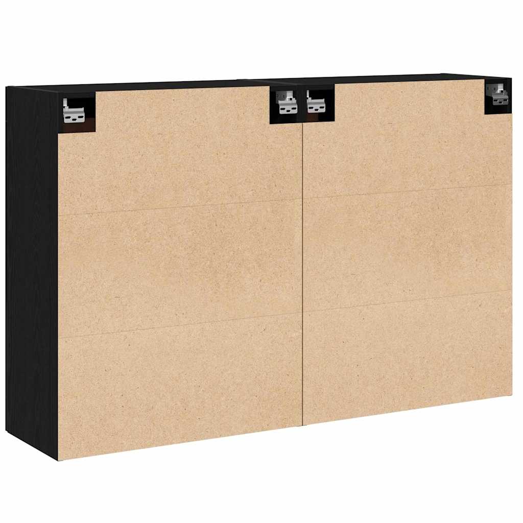 Wandmontierter Schrank Wandmontiert 2 pcs Eiche handwerklich