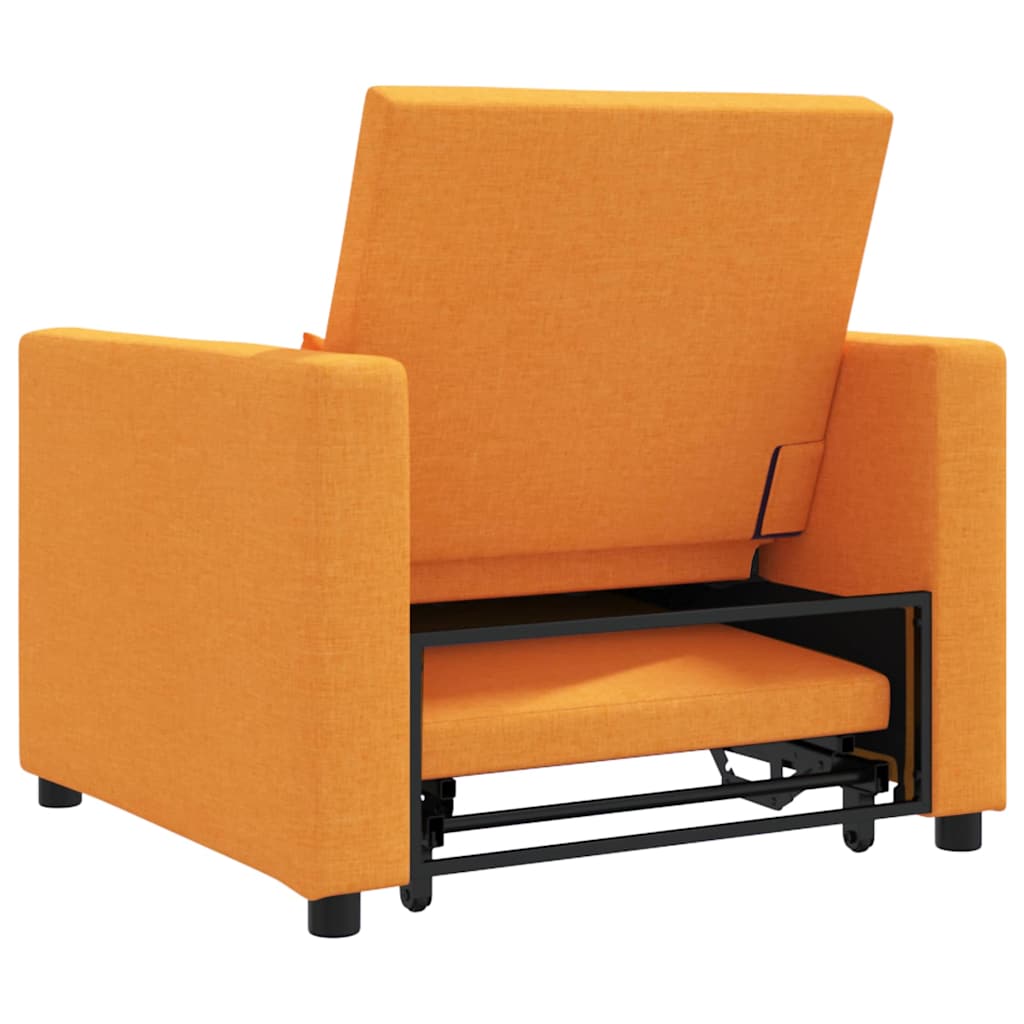 Einzel-Schlafsofa Dunkelgelb 90 x 165 x 87 cm Stoff