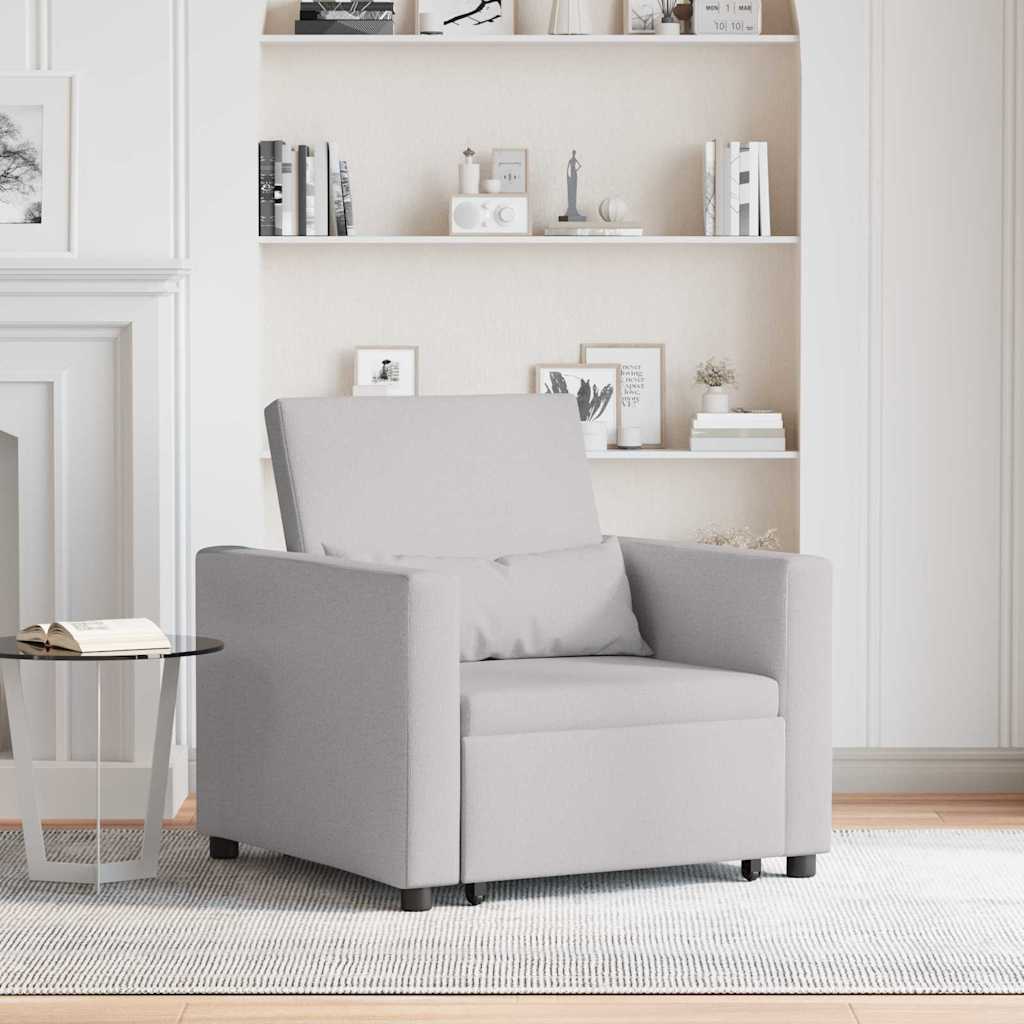 Einzel-Schlafsofa Wolken-Grau 90 x 165 x 87 cm Stoff