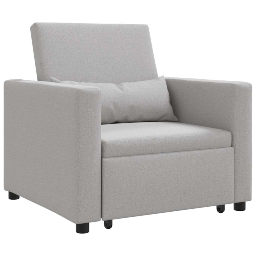 Einzel-Schlafsofa Wolken-Grau 90 x 165 x 87 cm Stoff