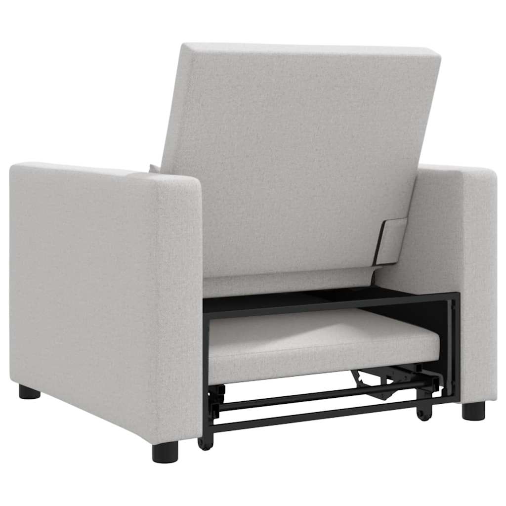Einzel-Schlafsofa Wolken-Grau 90 x 165 x 87 cm Stoff