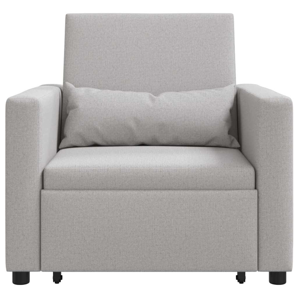 Einzel-Schlafsofa Wolken-Grau 90 x 165 x 87 cm Stoff