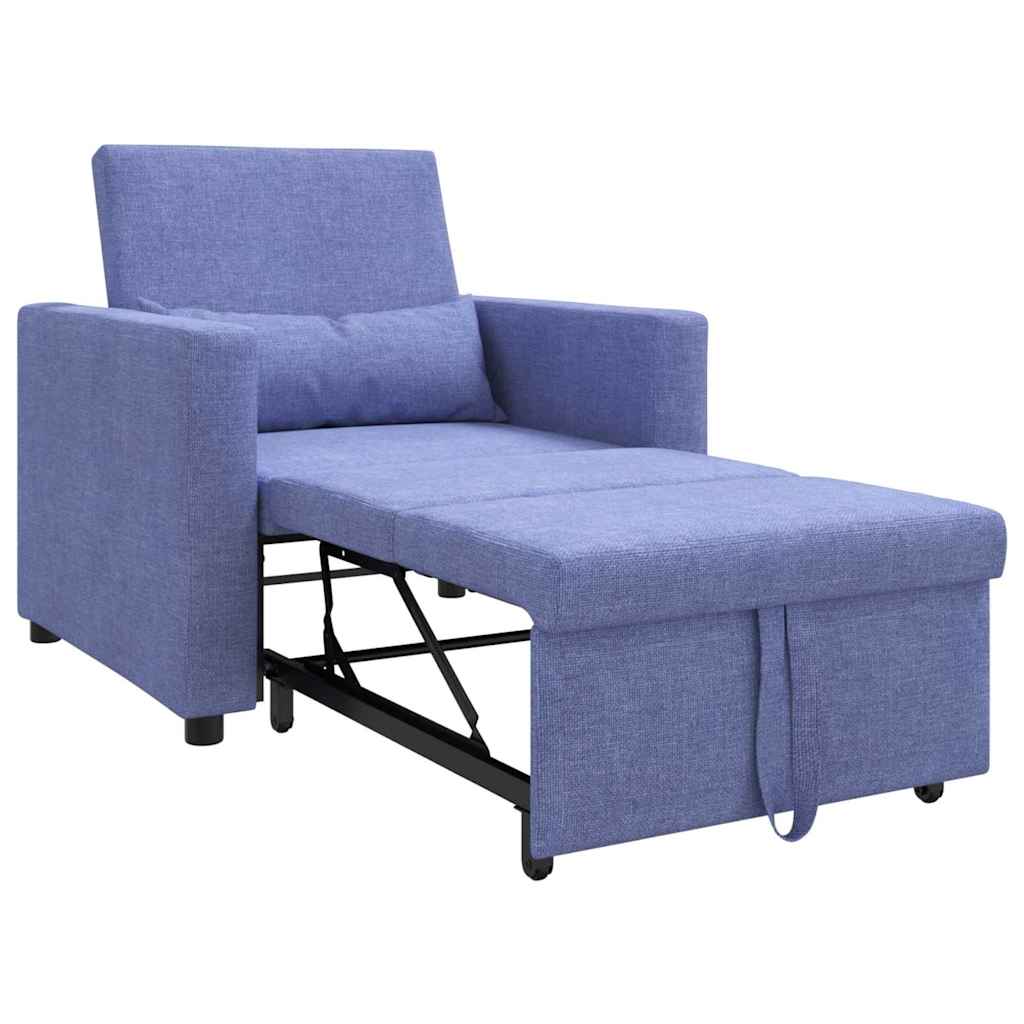 Einzel-Schlafsofa Jeansblau 90 x 165 x 87 cm Stoff