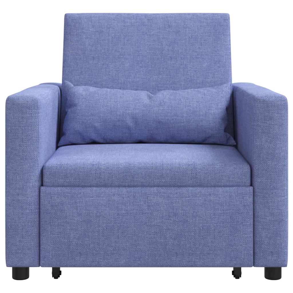 Einzel-Schlafsofa Jeansblau 90 x 165 x 87 cm Stoff