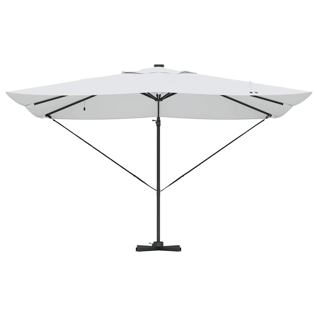 Ampelschirm Roma Beige und Schwarz 352 x 251 x 265 cm