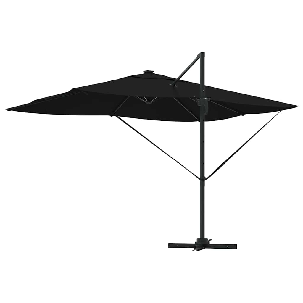 Ampelschirm Roma Schwarz und Schwarz 352 x 251 x 265 cm