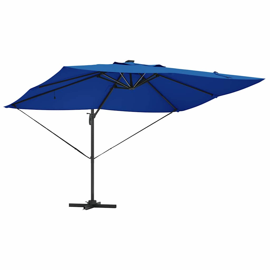 Ampelschirm Roma Blau und Schwarz 352 x 251 x 265 cm