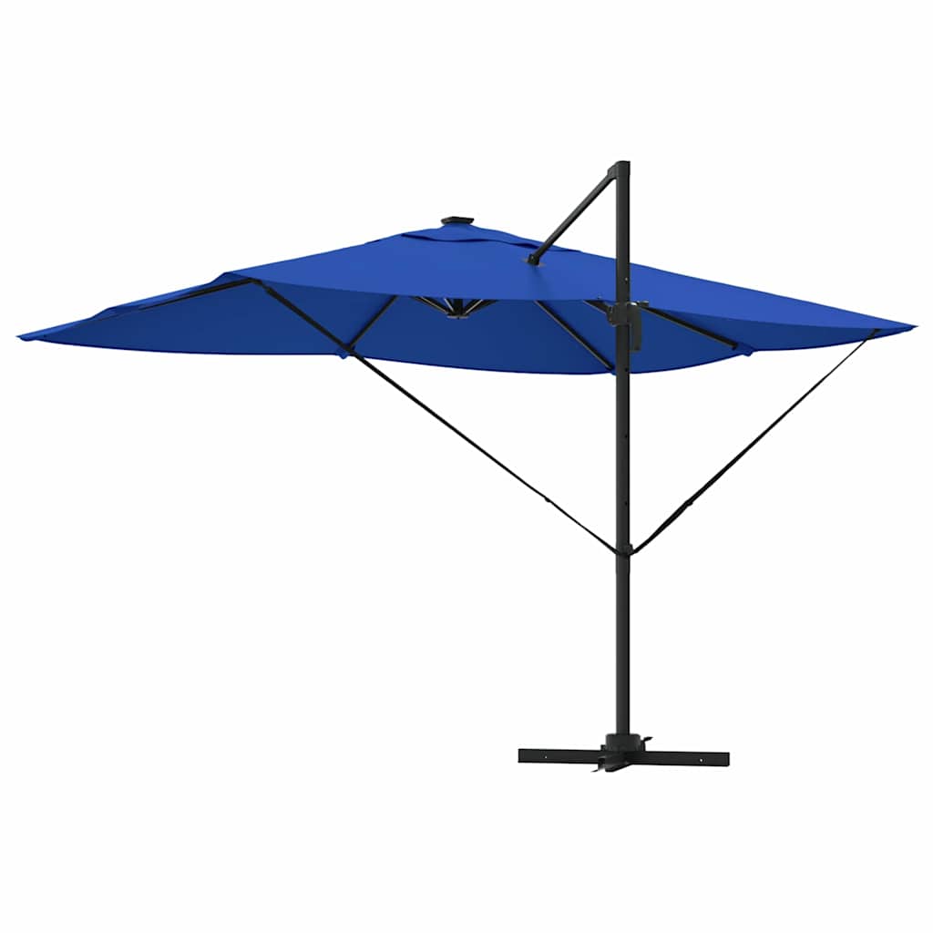 Ampelschirm Roma Blau und Schwarz 352 x 251 x 265 cm