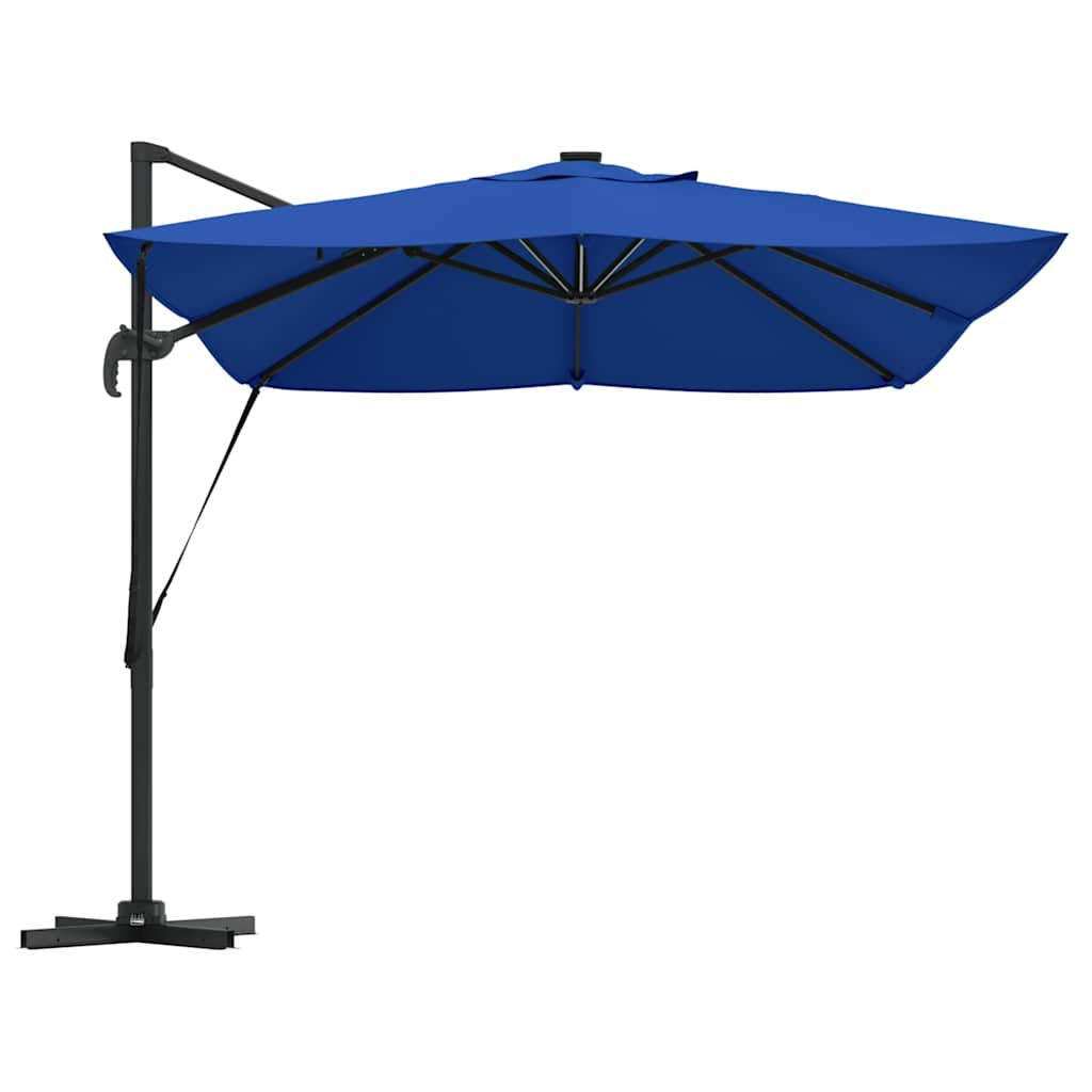 Ampelschirm Roma Blau und Schwarz 352 x 251 x 265 cm