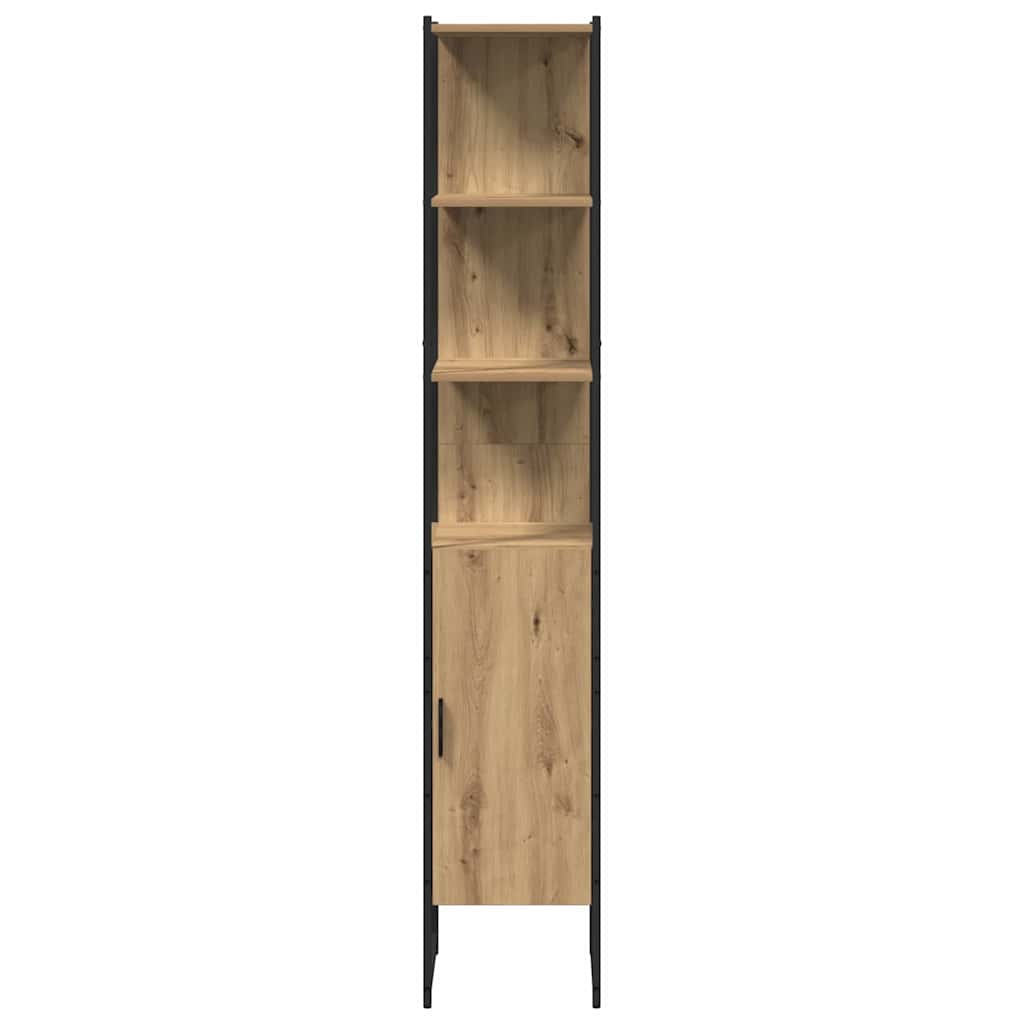 Badezimmermöbel Set 3 pcs Eiche handwerklich 33 x 33 x 185.5 cm