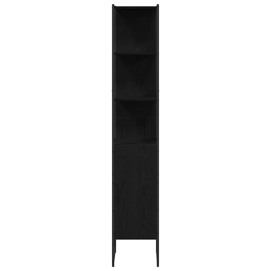 Badezimmermöbel Set 3 pcs Schwarze Eiche 33 x 33 x 185.5 cm