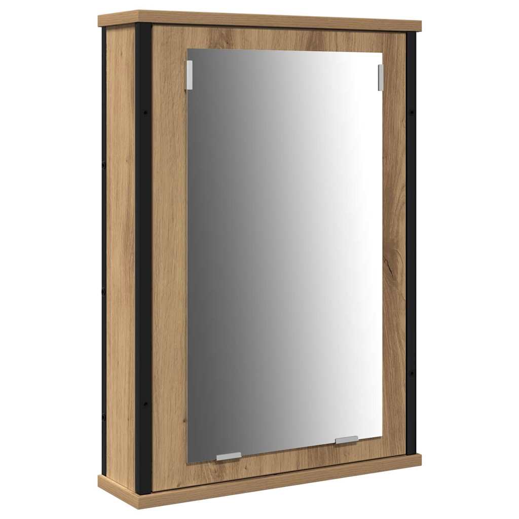 Badezimmermöbel Set 4 pcs Eiche handwerklich 33 x 33 x 185.5 cm