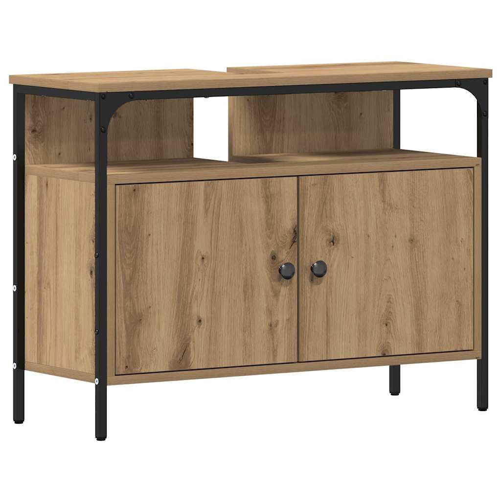 Badezimmermöbel Set 4 pcs Eiche handwerklich 33 x 33 x 185.5 cm