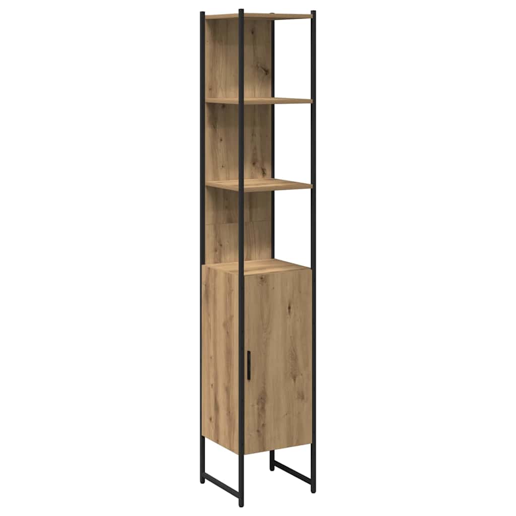 Badezimmermöbel Set 4 pcs Eiche handwerklich 33 x 33 x 185.5 cm