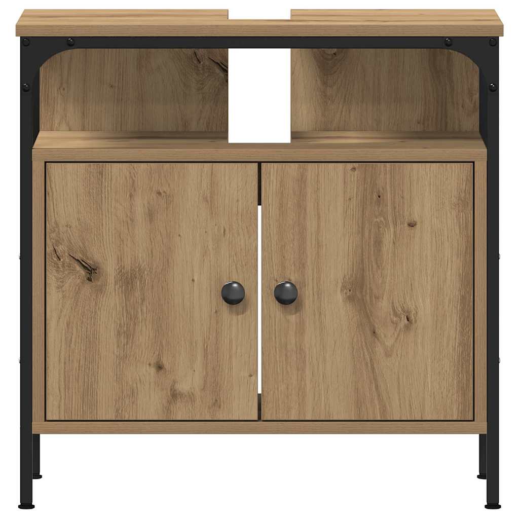 Badezimmermöbel Set 4 pcs Eiche handwerklich 33 x 33 x 185.5 cm