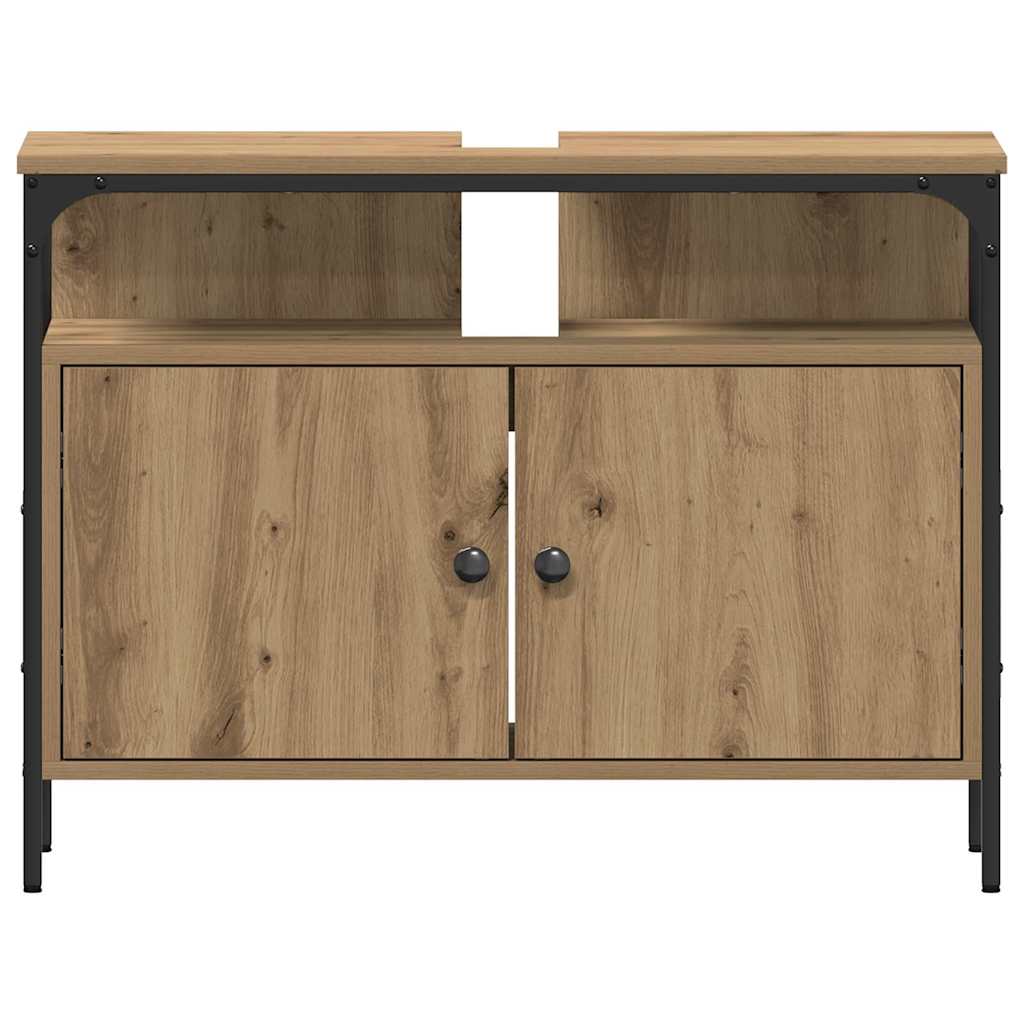 Badezimmermöbel Set 4 pcs Eiche handwerklich 33 x 33 x 185.5 cm