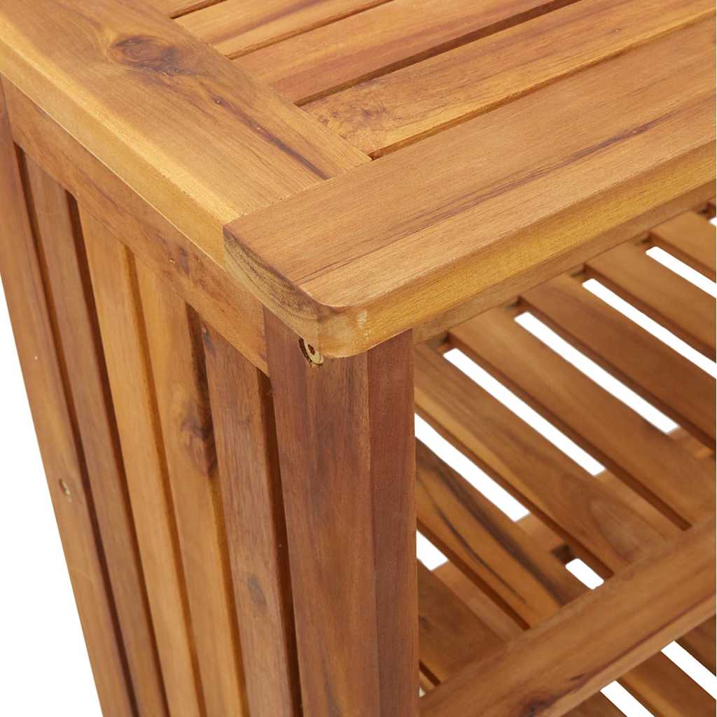 Garten-Schrank mit Regal mit Speicher Braun 75 x 35 x 70cm