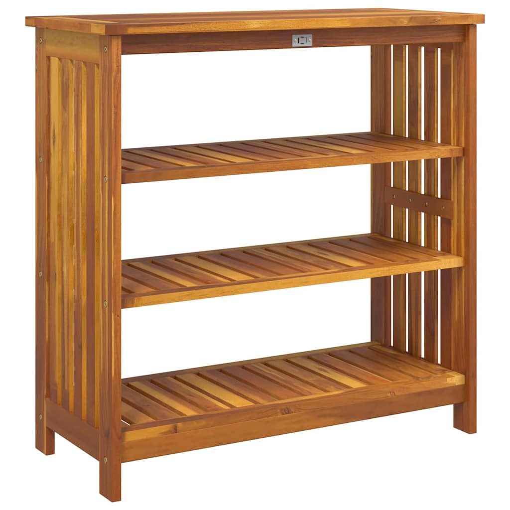 Garten-Schrank mit Regal mit Speicher Braun 90 x 40 x 90cm