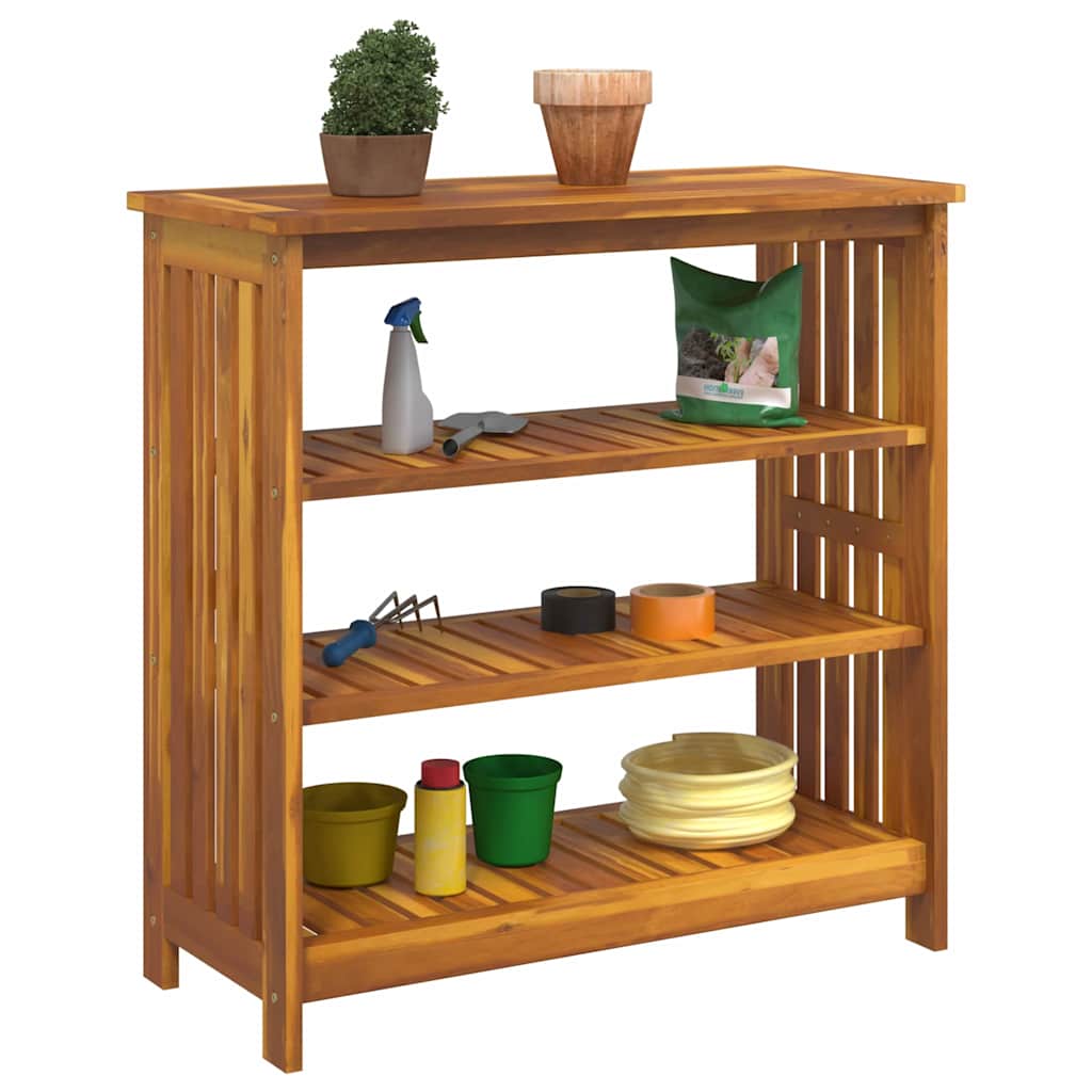 Garten-Schrank mit Regal mit Speicher Braun 90 x 40 x 90cm