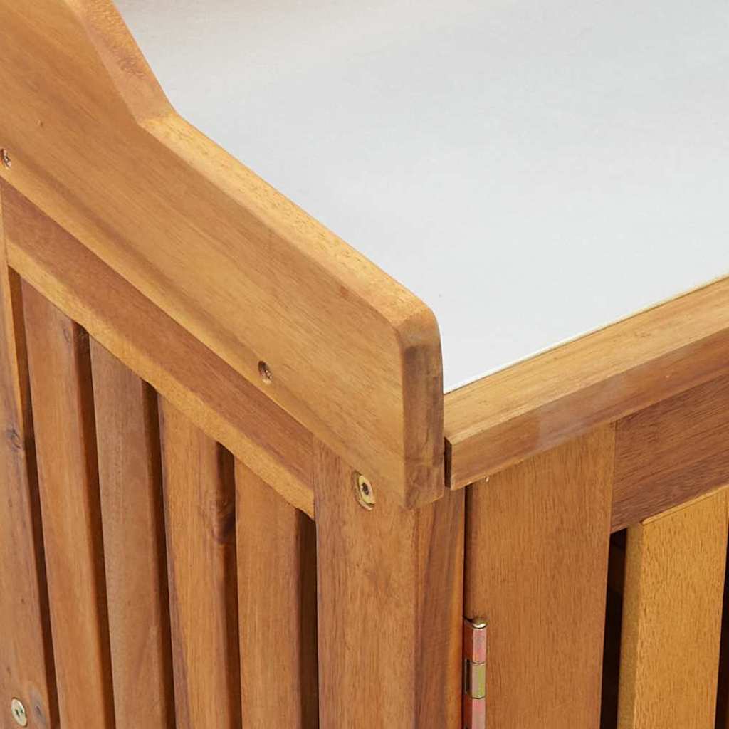 Garten-Schrank mit Speicher mit Tür Braun 78 x 36.5 x 78cm