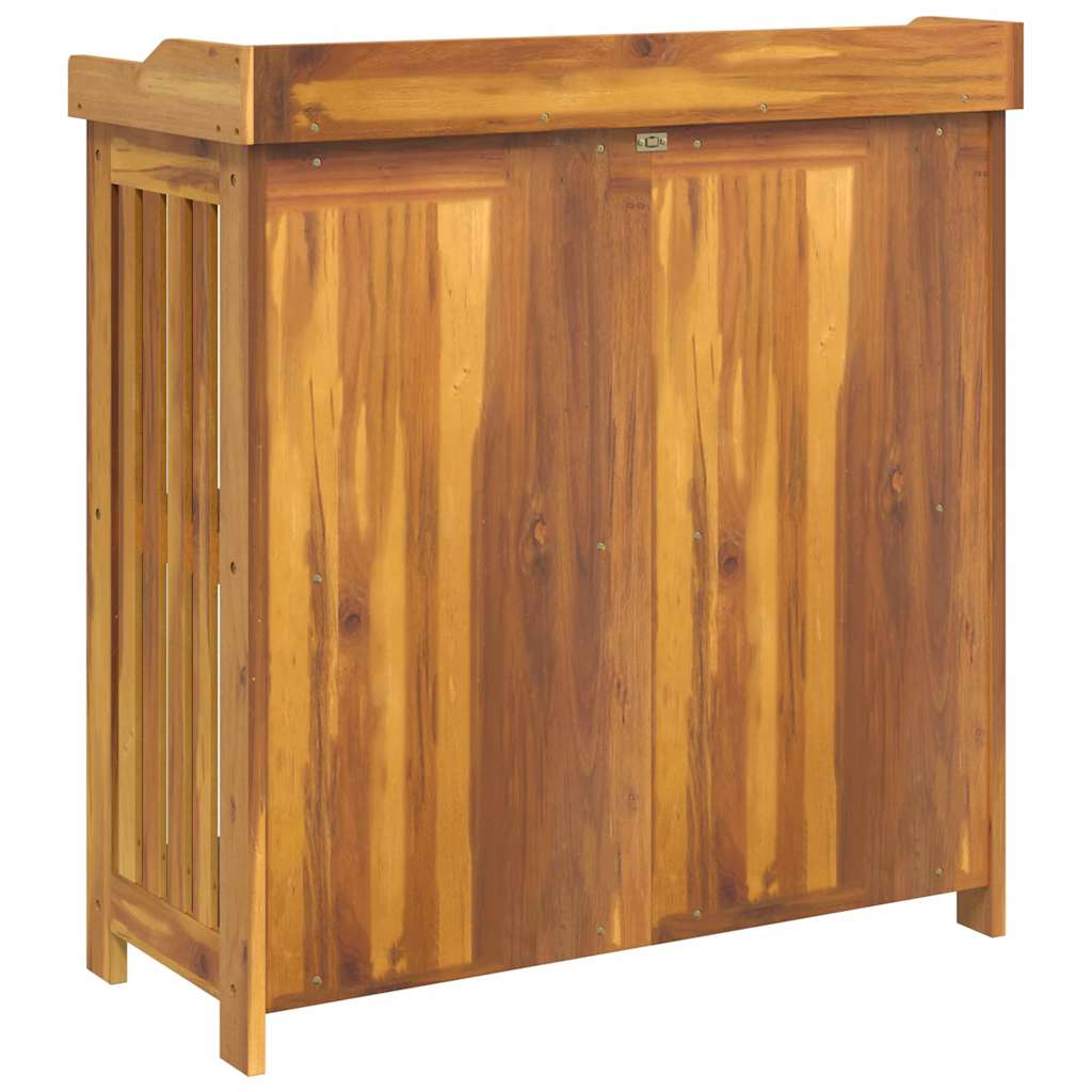 Garten-Schrank mit Speicher mit Tür Braun 93 x 41.5 x 98cm