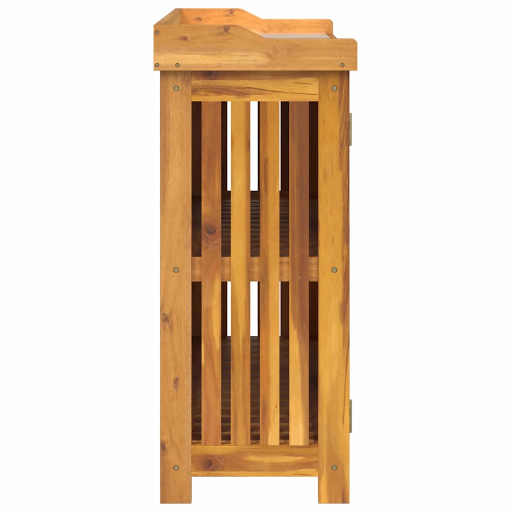 Garten-Schrank mit Speicher mit Tür Braun 93 x 41.5 x 98cm