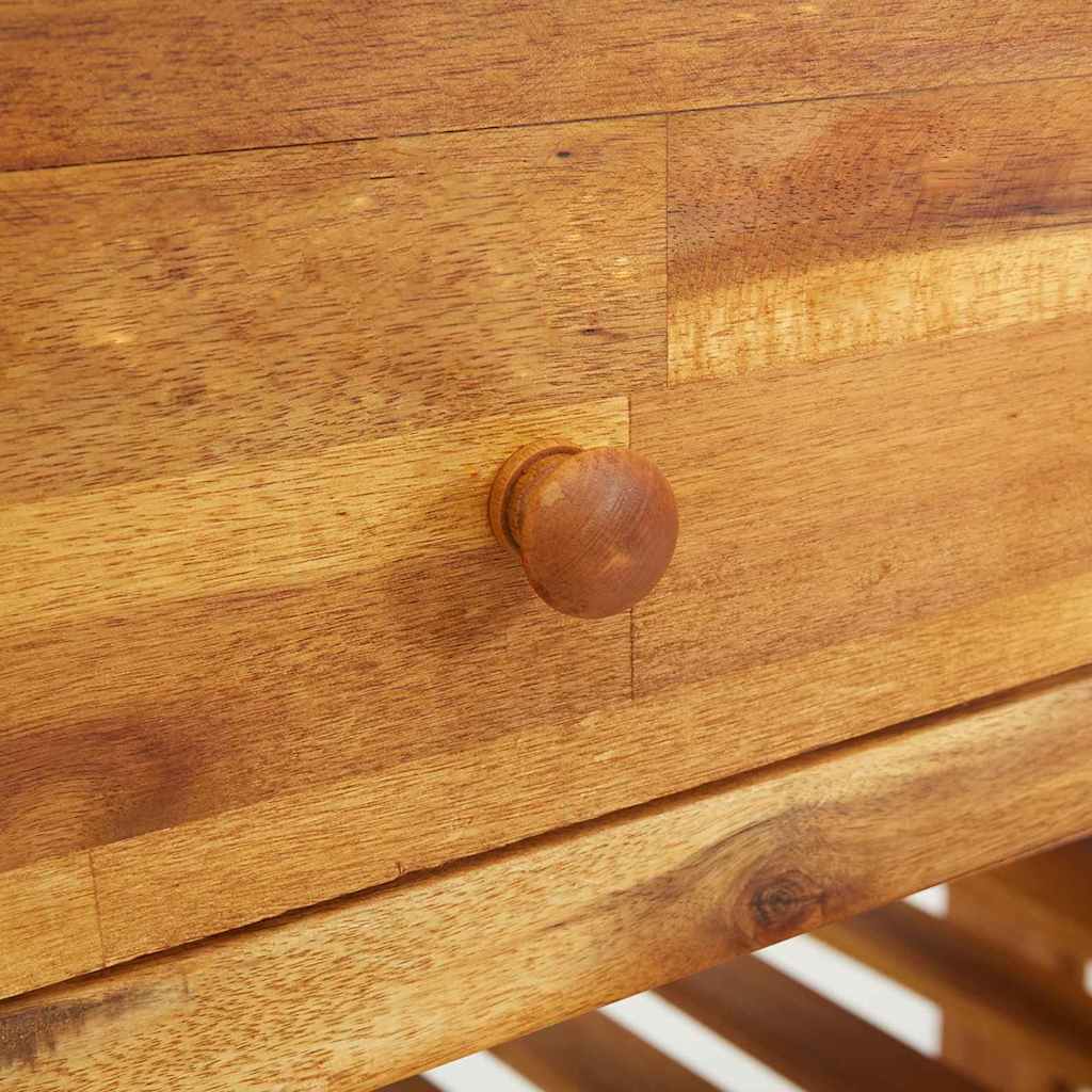 Garten-Schrank mit Schubladen mit Regal Braun 78 x 36.5 x 78cm