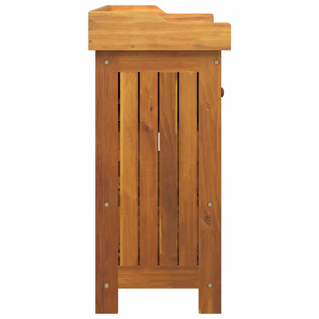 Garten-Schrank mit Schubladen mit Regal Braun 78 x 36.5 x 78cm